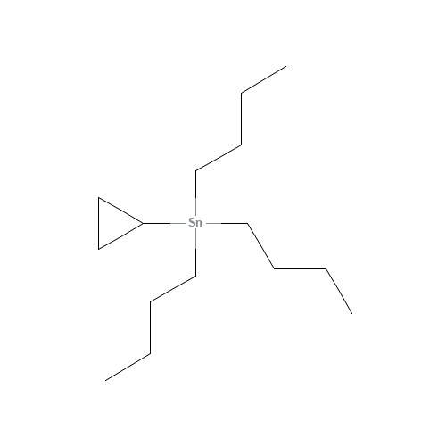 Cyclopropyltributylstannane (CAS: 17857-70-4) - Chemical Structure and Molecular Formula 