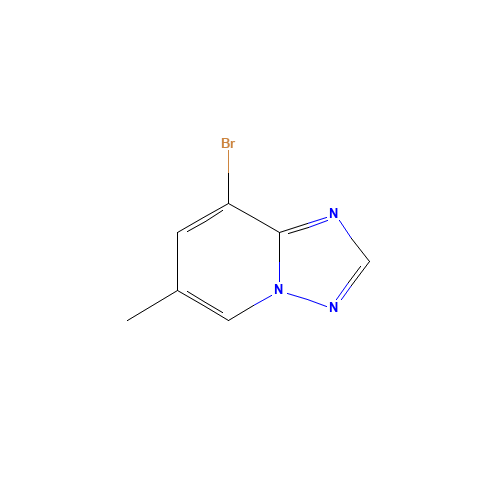 8-Bromo-6-methyl[1,2,4]triazolo[1,5-a]pyridine (CAS: 957062-94-1) - Chemical Structure and Molecular Formula 