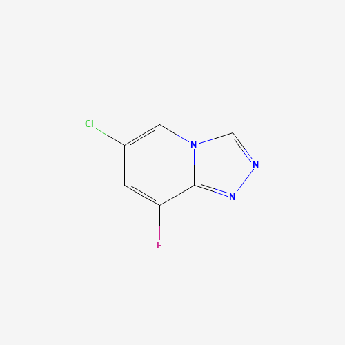 6-Chloro-8-fluoro-[1,2,4]triazolo[4,3-a]pyridine (CAS: 1020253-21-7) - Chemical Structure and Molecular Formula 