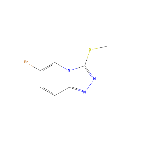 6-Bromo-3-(methylthio)-[1,2,4]triazolo[4,3-a]pyridine (CAS: 941294-56-0) - Chemical Structure and Molecular Formula 