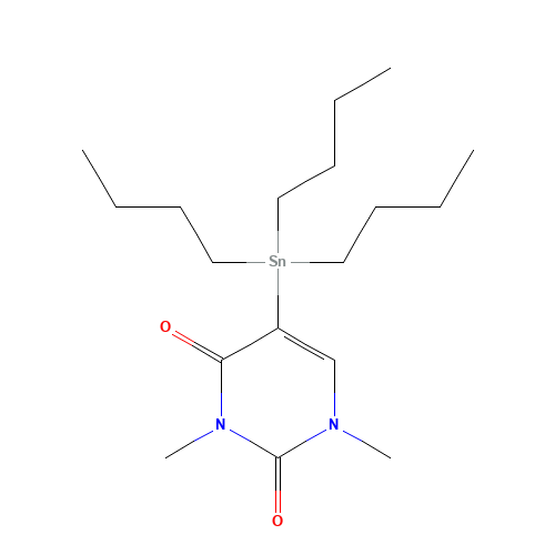 5-Tributylstannyl-1,3-dimethyluracil (CAS: 103408-63-5) - Related Chemical Product