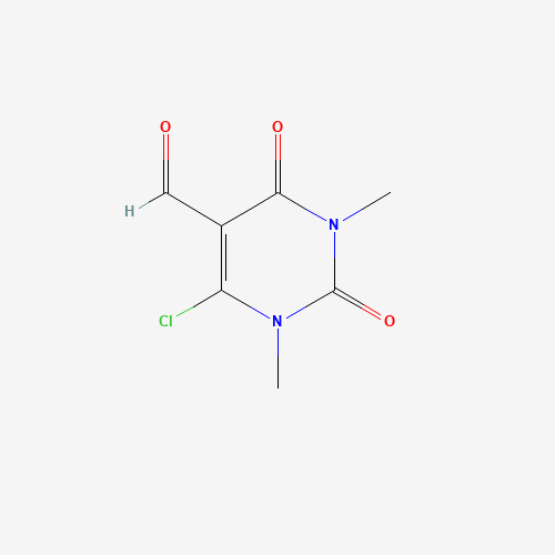 6-Chloro-5-formyl-1,3-dimethyluracil (CAS: 35824-85-2) - Chemical Structure and Molecular Formula 