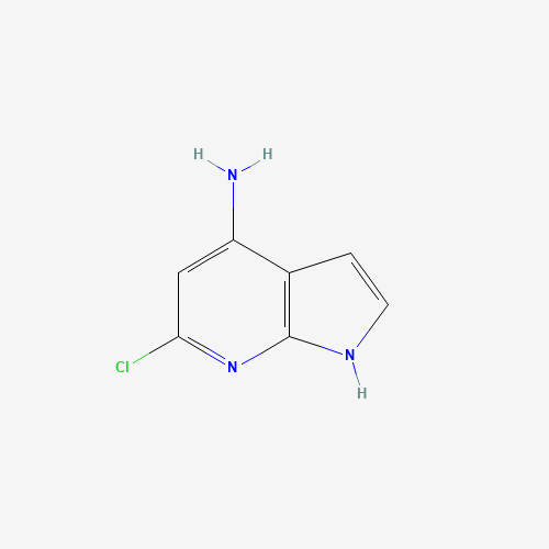 4-Amino-6-chloro-7-azaindole (CAS: 1000340-80-6) - Chemical Structure and Molecular Formula 