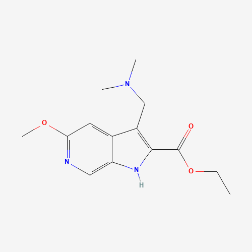 Ethyl 3-((dimethylamino)methyl)-5-methoxy-1H-pyrrolo[2,3-c]pyridine-2-carboxylate (CAS: 411239-11-7) - Related Chemical Product