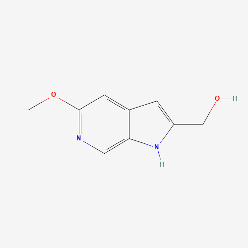 (5-Methoxy-1H-pyrrolo[2,3-c]pyridin-2-yl)methanol (CAS: 17288-43-6) - Chemical Structure and Molecular Formula 