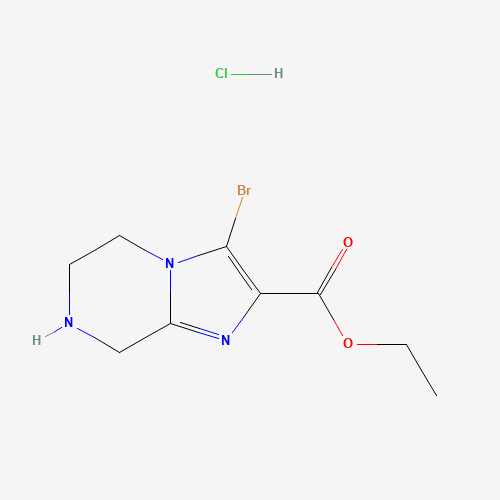 Ethyl 3-bromo-5,6,7,8-tetrahydroimidazo-[1,2-a]pyrazine-2-carboxylate hydrochloride (CAS: 1170568-70-3) - Related Chemical Product