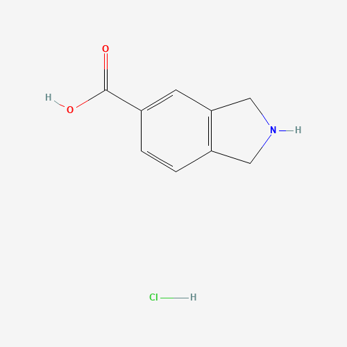 Isoindoline-5-carboxylic acid hydrochloride (CAS: 149353-72-0) - Chemical Structure and Molecular Formula 