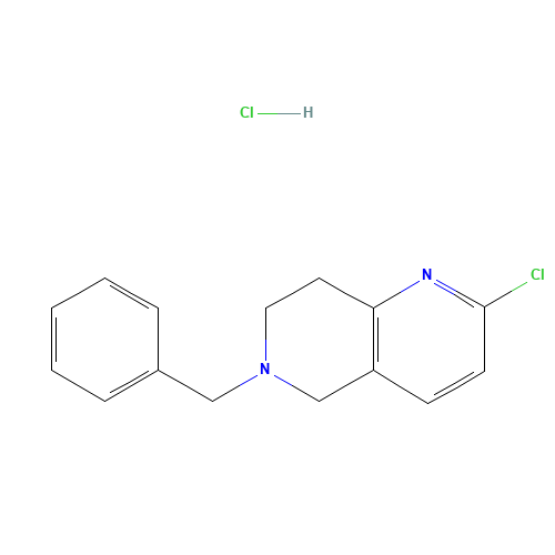 6-N-Benzyl-2-chloro-5,6,7,8-tetrahydro-1,6-naphthyridine hydrochloride (CAS: 1172576-12-3) - Related Chemical Product