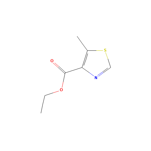 5-Methylthiazole-4-carboxylic acid ethyl ester (CAS: 61323-26-0) - Chemical Structure and Molecular Formula 