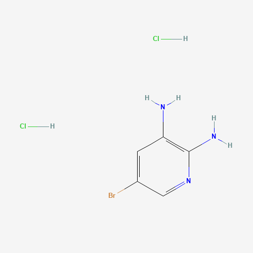 5-Bromopyridine-2,3-diamine dihydrochloride (CAS: 1171836-31-9) - Chemical Structure and Molecular Formula 