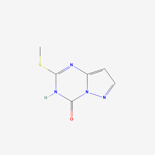 2-(Methylthio)pyrazolo[1,5-a][1,3,5]triazin-4(3H)-one (CAS: 54346-18-8) - Chemical Structure and Molecular Formula 