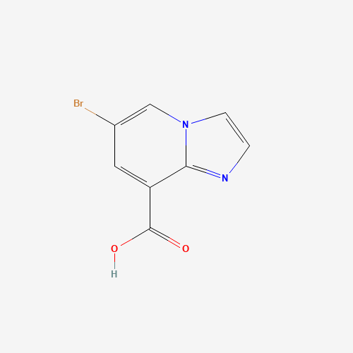 6-Bromoimidazo[1,2-a]pyridine-8-carboxylic acid (CAS: 903129-78-2) - Chemical Structure and Molecular Formula 