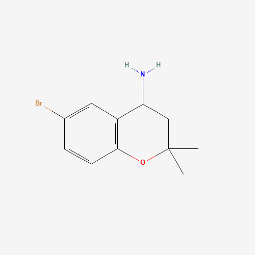 6-Bromo-3,4-dihydro-2,2-dimethyl-2H-chroman-4-amine hydrochloride (CAS: 226922-92-5) - Chemical Structure and Molecular Formula 
