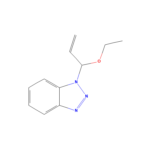 1-(1-Ethoxyallyl)-1H-benzotriazole (CAS: 161607-20-1) - Chemical Structure and Molecular Formula 