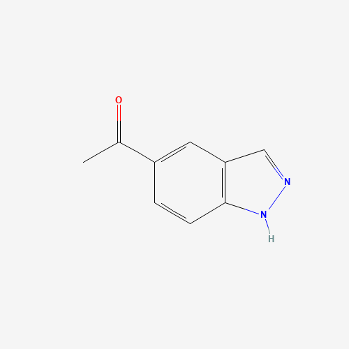 1-(1H-Indazol-5-yl)ethanone (CAS: 1001906-63-3) - Chemical Structure and Molecular Formula 