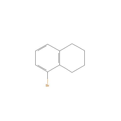 5-Bromo-1,2,3,4-tetrahydronaphthalene (CAS: 6134-55-0) - Chemical Structure and Molecular Formula 