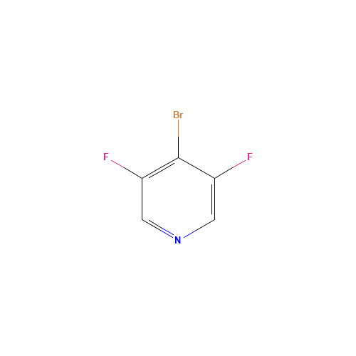 4-Bromo-3,5-difluoropyridine (CAS: 1092352-40-3) - Chemical Structure and Molecular Formula 