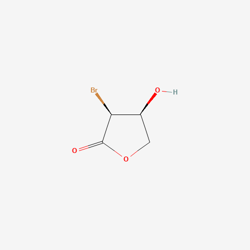 (3S,4S)-3-Bromo-4-hydroxydihydrofuran-2-one (CAS: 117858-88-5) - Chemical Structure and Molecular Formula 