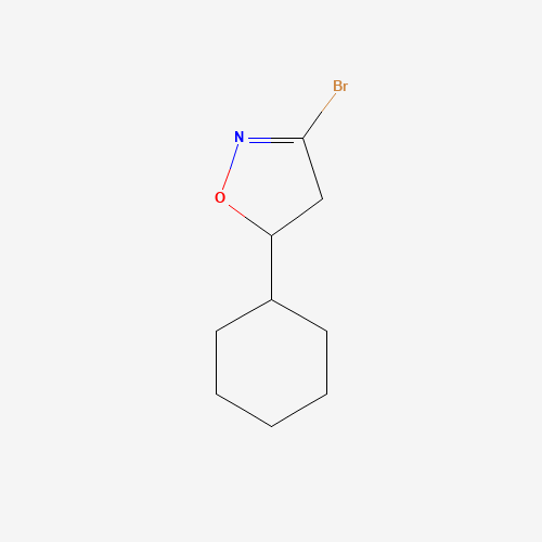 3-Bromo-5-cyclohexyl-4,5-dihydroisoxazole (CAS: 1120214-99-4) - Chemical Structure and Molecular Formula 
