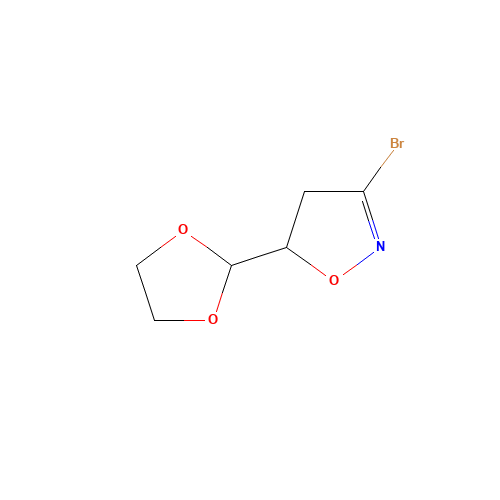 3-Bromo-5-[1,3]dioxolan-2-yl-4,5-dihydroisoxazole (CAS: 1120215-07-7) - Related Chemical Product