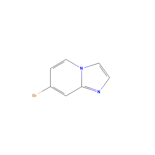 7-Bromoimidazo[1,2-a]pyridine (CAS: 808744-34-5) - Chemical Structure and Molecular Formula 