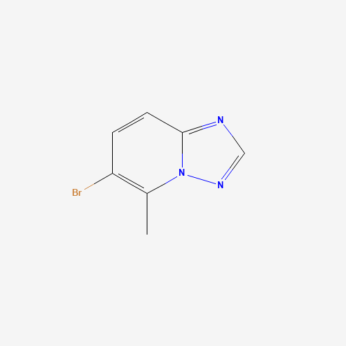 6-Bromo-5-methyl[1,2,4]triazolo[1,5-a]pyridine (CAS: 746668-59-7) - Chemical Structure and Molecular Formula 