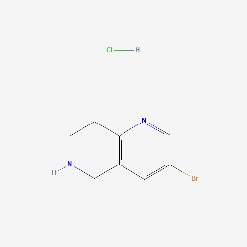 3-Bromo-5,6,7,8-tetrahydro-1,6-naphthyridine hydrochloride (CAS: 1159010-96-4) - Related Chemical Product