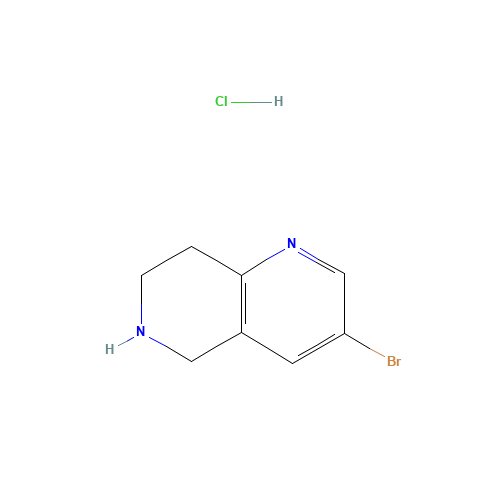 3-Bromo-5,6,7,8-tetrahydro-1,6-naphthyridine hydrochloride (CAS: 1159010-96-4) - Related Chemical Product
