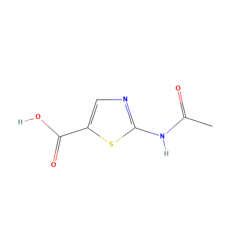 Acetylaminothiazole-5-carboxylic acid (CAS: 1170060-19-1) - Chemical Structure and Molecular Formula 