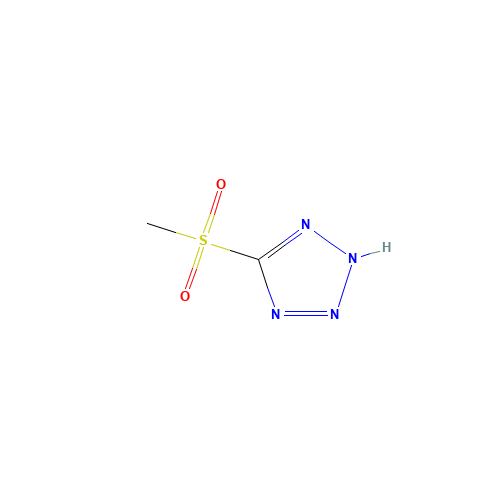 5-Methylsulfonyltetrazole (CAS: 21744-55-8) - Chemical Structure and Molecular Formula 
