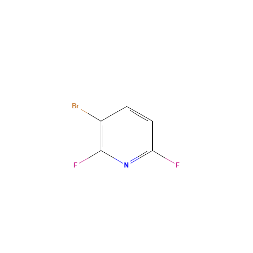 3-Bromo-2,5-difluoropyridine (CAS: 80392-79-6) - Chemical Structure and Molecular Formula 