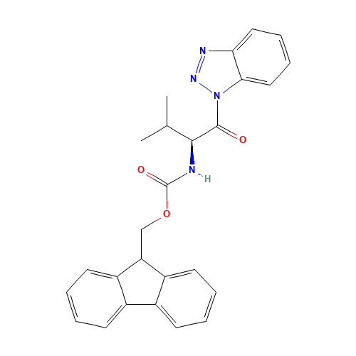 Fmoc-Val-Bt (CAS: 1126433-37-1) - Chemical Structure and Molecular Formula 