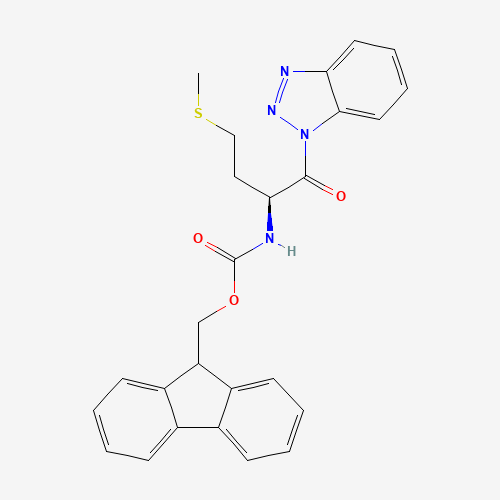 Fmoc-Met-Bt (CAS: 850232-62-1) - Chemical Structure and Molecular Formula 