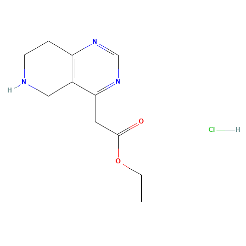 Ethyl 2-(5,6,7,8-tetrahydropyrido[4,3-d]pyrimidin-4-yl)acetate hydrochloride (CAS: 1187830-78-9) - Related Chemical Product