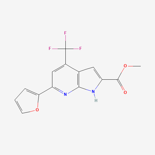 4-(Trifluoromethyl)-6-(furan-2-yl)-1H-pyrrolo[2,3-b]pyridine-2-carboxylic acid (CAS: 1027511-30-3) - Related Chemical Product
