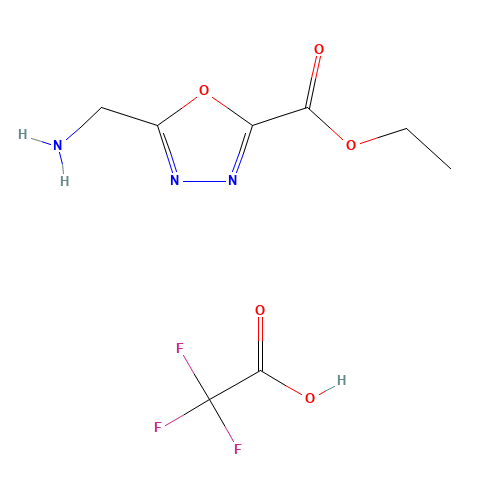 Ethyl 5-(aminomethyl)-1,3,4-oxadiazol-2-carboxylate trifluoroacetic acid (CAS: 751479-66-0) - Related Chemical Product