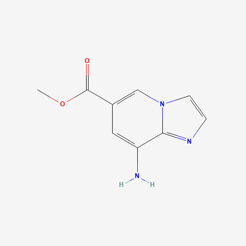 8-Aminoimidazo[1,2-a]pyridine-6-carboxylic acid methyl ester (CAS: 1160994-94-4) - Chemical Structure and Molecular Formula 