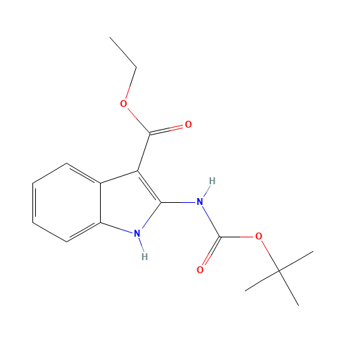 tert-Butyl 3-(ethoxycarbonyl)-1H-indol-2-ylcarbamate (CAS: 1160995-04-9) - Related Chemical Product