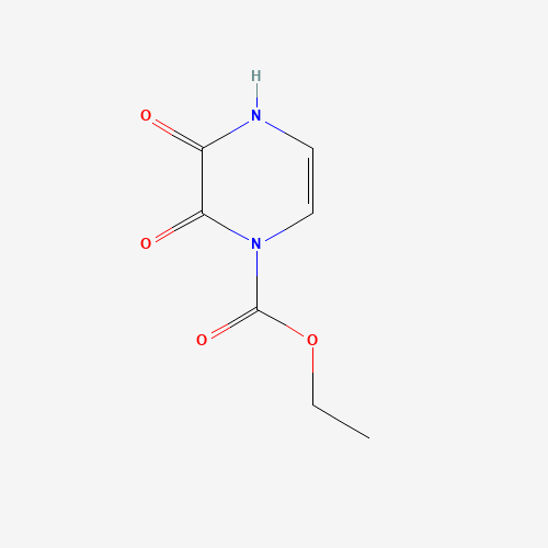 Ethyl 2-(3-hydroxy-2-oxopyrazin-1(2H)-yl)acetate (CAS: 1194374-12-3) - Chemical Structure and Molecular Formula 