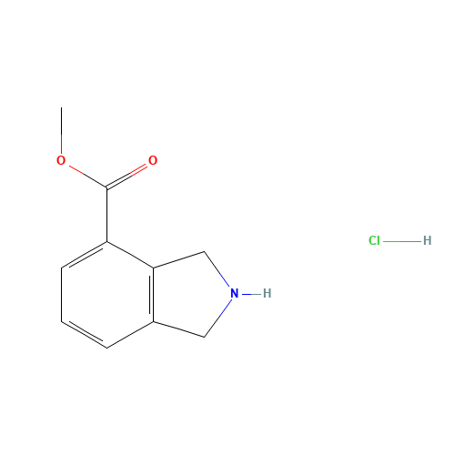 Methyl isoindoline-4-carboxylate hydrochloride (CAS: 127168-90-5) - Chemical Structure and Molecular Formula 
