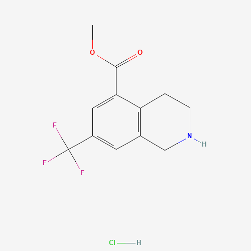 Methyl 7-(trifluoromethyl)-1,2,3,4-tetrahydroiso-quinoline-5-carboxylate hydrochloride (CAS: 1187830-67-6) - Related Chemical Product