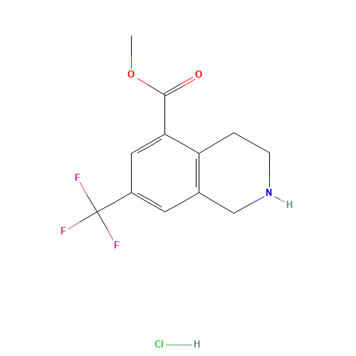 Methyl 7-(trifluoromethyl)-1,2,3,4-tetrahydroiso-quinoline-5-carboxylate hydrochloride (CAS: 1187830-67-6) - Related Chemical Product