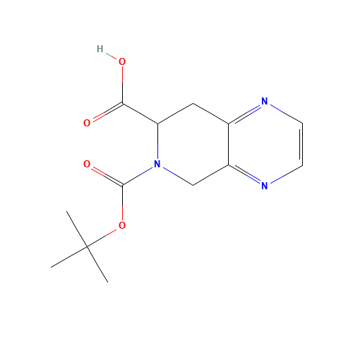 6-(tert-Butoxycarbonyl)-5,6,7,8-tetrahydropyrido-[3,4-b]pyrazine-7-carboxylic acid (CAS: 264623-57-6) - Related Chemical Product