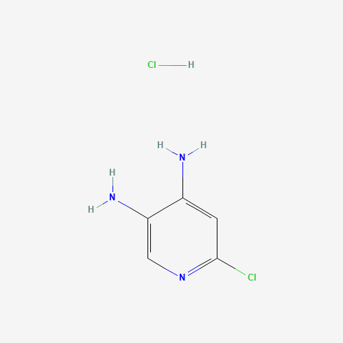 6-Chloropyridine-3,4-diamine hydrochloride (CAS: 1187830-92-7) - Chemical Structure and Molecular Formula 