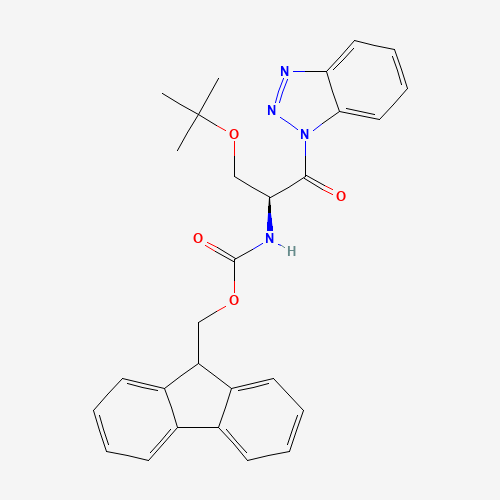 Fmoc-Ser(tBu)-Bt (CAS: 1126433-40-6) - Chemical Structure and Molecular Formula 