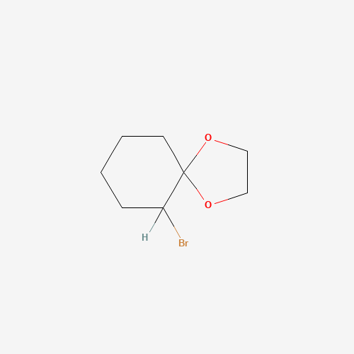 6-Bromo-1,4-dioxaspiro[4.5]decane (CAS: 1728-15-0) - Chemical Structure and Molecular Formula 