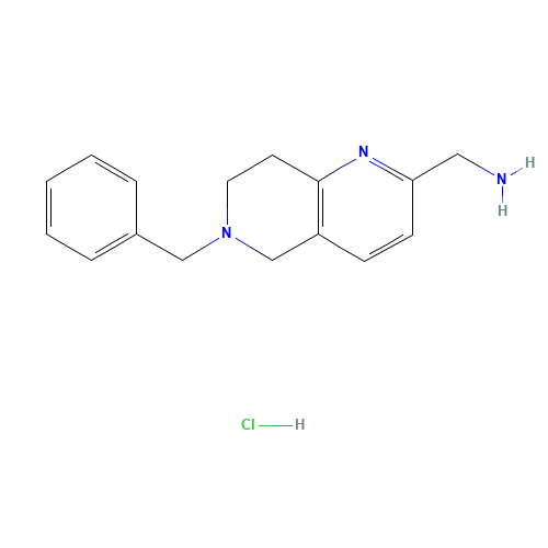(6-Benzyl-5,6,7,8-tetrahydro-1,6-naphthyridin-2-yl)methanamine hydrochloride (CAS: 1187830-89-2) - Related Chemical Product