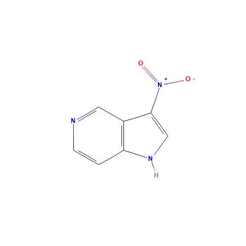 3-Nitro-1H-pyrrolo[3,2-c]pyridine (CAS: 23612-35-3) - Chemical Structure and Molecular Formula 