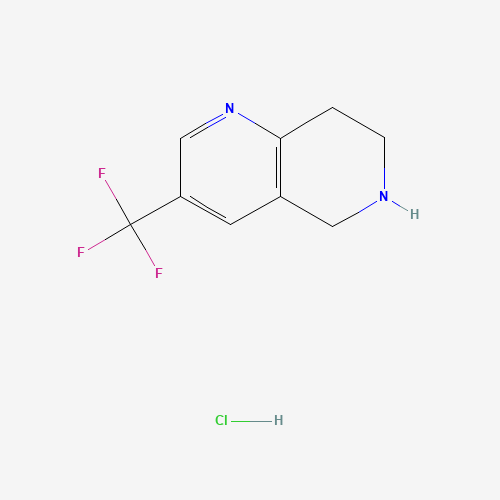 3-(Trifluoromethyl)-5,6,7,8-tetrahydro-1,6-naphthyridine hydrochloride (CAS: 741736-95-8) - Related Chemical Product