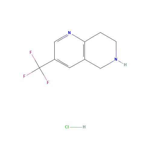 3-(Trifluoromethyl)-5,6,7,8-tetrahydro-1,6-naphthyridine hydrochloride (CAS: 741736-95-8) - Related Chemical Product